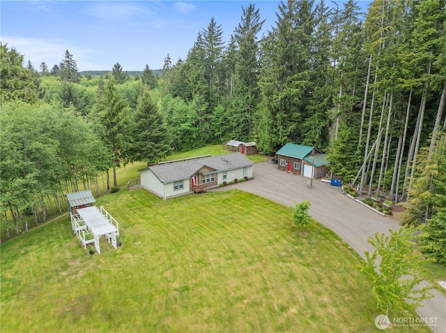 132 River Park Rd, Forks, WA 98331 - view from above of property featuring a forest