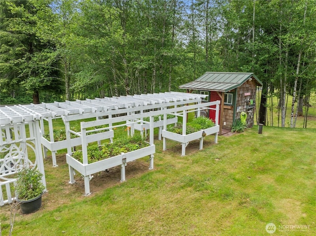 132 River Park Rd, Forks, WA 98331 - view of yard with a garden