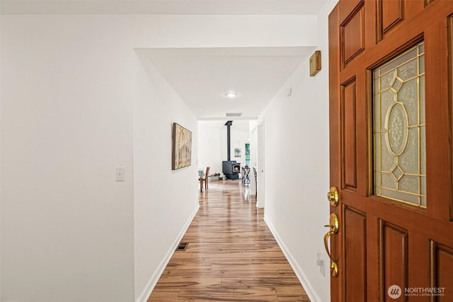 8471 E Caraway Rd, Port Orchard, WA 98366 - hall with light wood-type flooring and baseboards