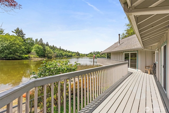 8471 E Caraway Rd, Port Orchard, WA 98366 - wooden terrace with a water view