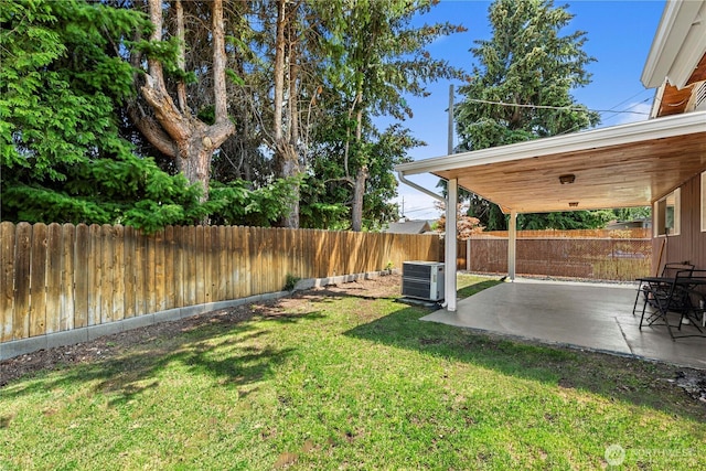 1011 Idaho St, Wenatchee, WA 98801 - view of yard with central AC unit and a patio
