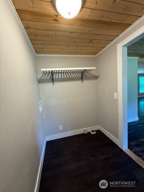 14518 Kapowsin Hwy E, Graham, WA 98338 - walk in closet with dark wood-type flooring