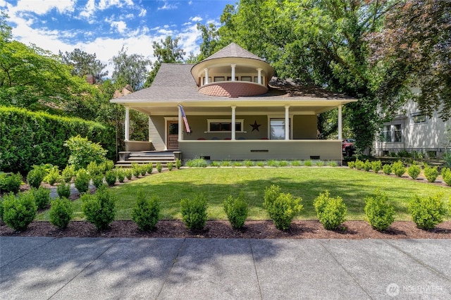 366 S Palouse St, Walla Walla, WA 99362 - victorian home featuring a front lawn, a porch, and a shingled roof