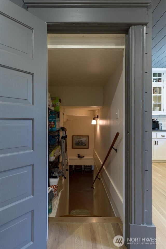 366 S Palouse St, Walla Walla, WA 99362 - stairway featuring wood finished floors
