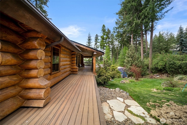 3105 Tamarack Pl, Wenatchee, WA 98801 - wooden deck featuring a yard