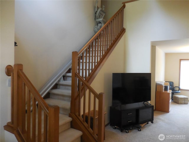 4558 SE Bakken Ct, Port Orchard, WA 98366 - stairs with carpet flooring