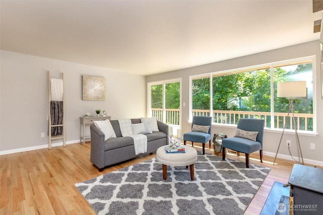 30240 7th Ave S, Federal Way, WA 98003 - living room featuring wood finished floors and baseboards