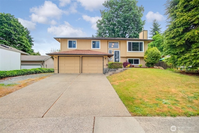 35432 18th Ave SW, Federal Way, WA 98023 - split foyer home with driveway and a chimney