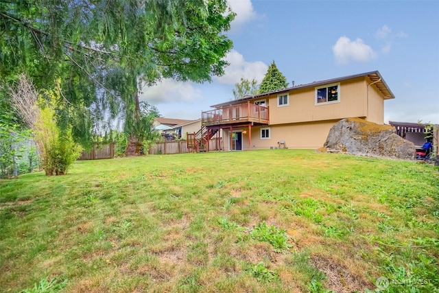 35432 18th Ave SW, Federal Way, WA 98023 - back of house with stairs and a wooden deck