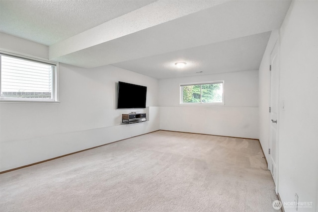 35432 18th Ave SW, Federal Way, WA 98023 - below grade area featuring light colored carpet and a textured ceiling