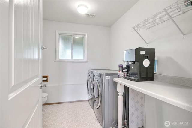 35432 18th Ave SW, Federal Way, WA 98023 - laundry room with washer and clothes dryer and light flooring