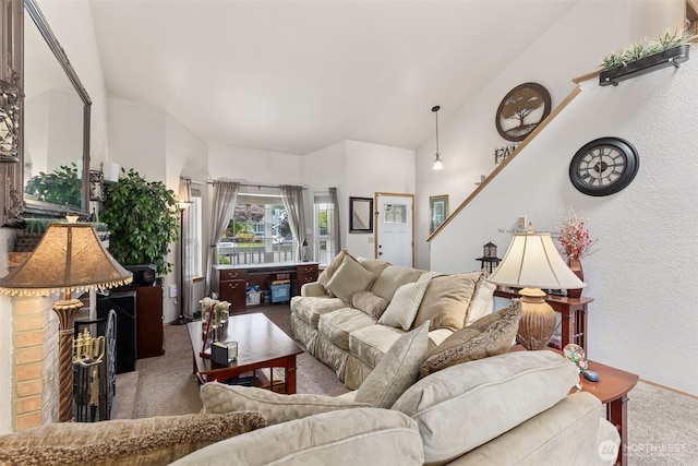 9646 Plaza Ct SE, Olympia, WA 98513 - living area with carpet flooring and baseboards