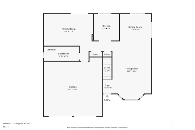 9646 Plaza Ct SE, Olympia, WA 98513 - property floor plan