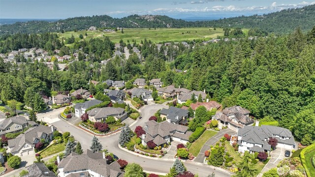 8504 146th Pl SE, Newcastle, WA 98059 - aerial view of residential area featuring a forest