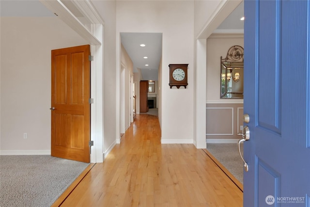 6103 153rd Ave E, Sumner, WA 98390 - foyer entrance featuring light wood finished floors and recessed lighting