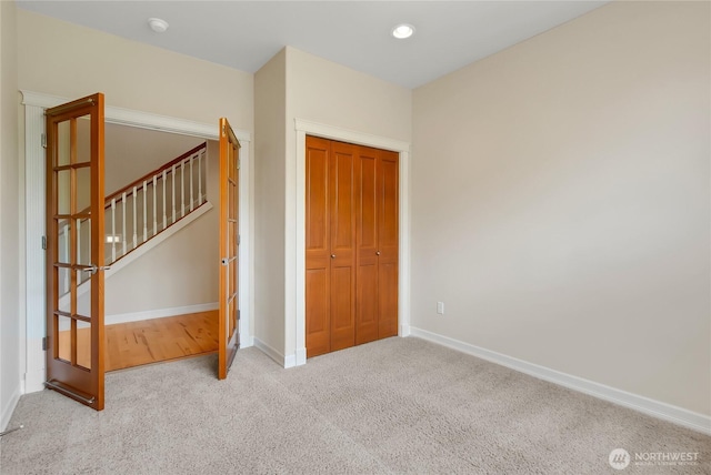 6103 153rd Ave E, Sumner, WA 98390 - unfurnished bedroom with carpet floors, a closet, and recessed lighting