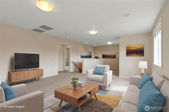 6103 153rd Ave E, Sumner, WA 98390 - living area featuring light colored carpet
