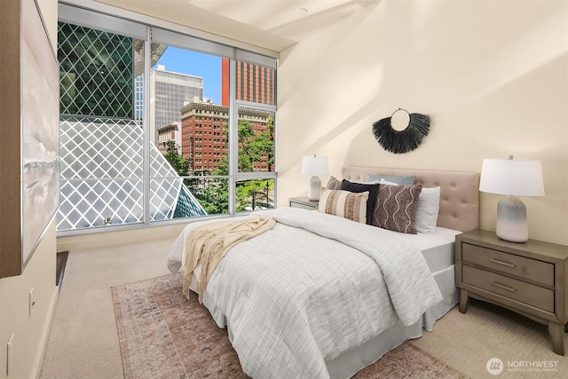 909 5th Ave Unit 303, Seattle, WA 98164 - bedroom with carpet floors and a city view