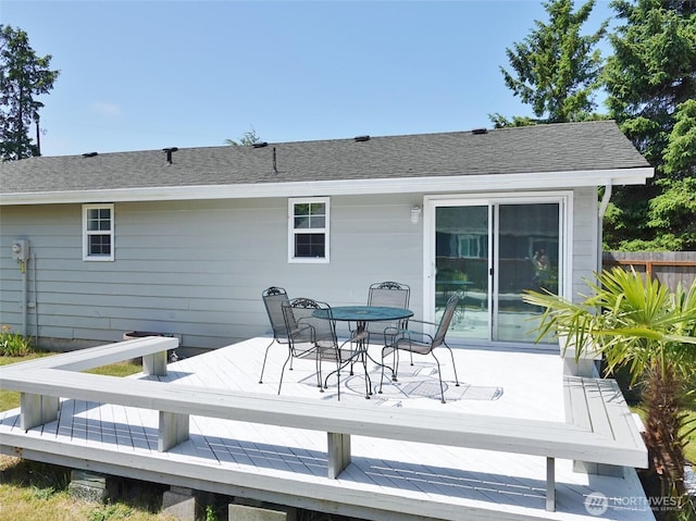 137 S Razor Clam Dr SW, Ocean Shores, WA 98569 - wooden terrace with outdoor dining space