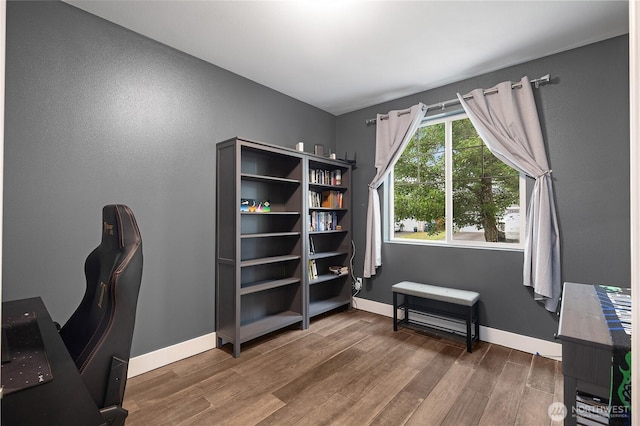 6858 Flute St SE, Lacey, WA 98513 - office with wood finished floors and baseboards