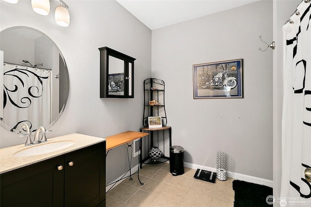 226 Alnus Way, Bremerton, WA 98310 - full bathroom featuring vanity, tile patterned flooring, and curtained shower