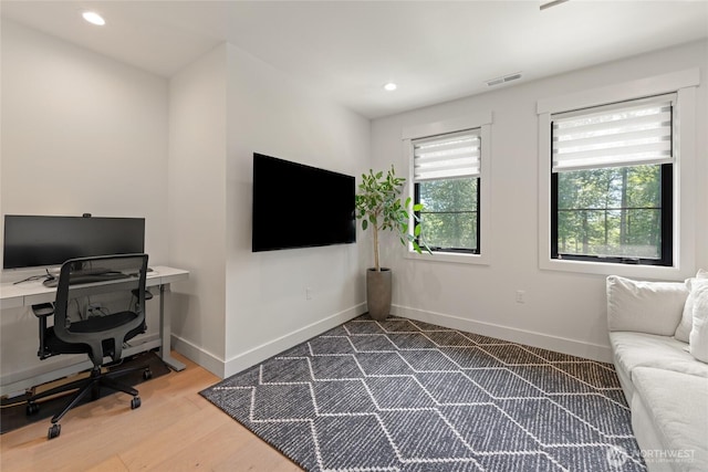 2140 Lagerwey Cir, Lynden, WA 98264 - home office featuring recessed lighting and wood finished floors