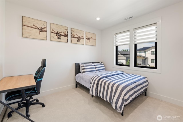 2140 Lagerwey Cir, Lynden, WA 98264 - carpeted bedroom with an office area and recessed lighting