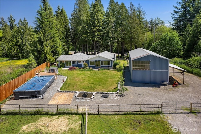 9341 Littlerock Rd SW, Olympia, WA 98512 - rear view of property with an outdoor structure