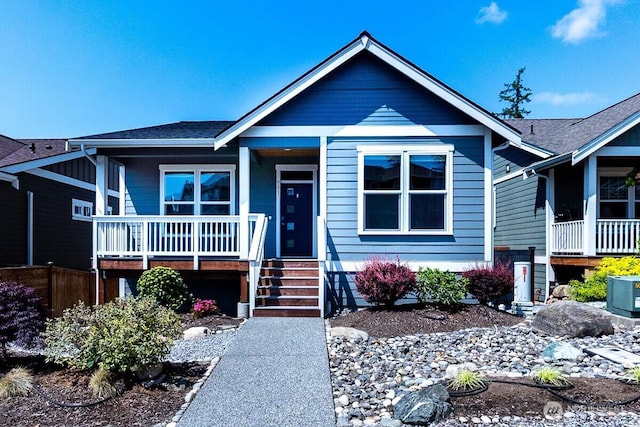 711 Blackstone Ln, Bellingham, WA 98226 - view of front of property featuring a porch and a shingled roof
