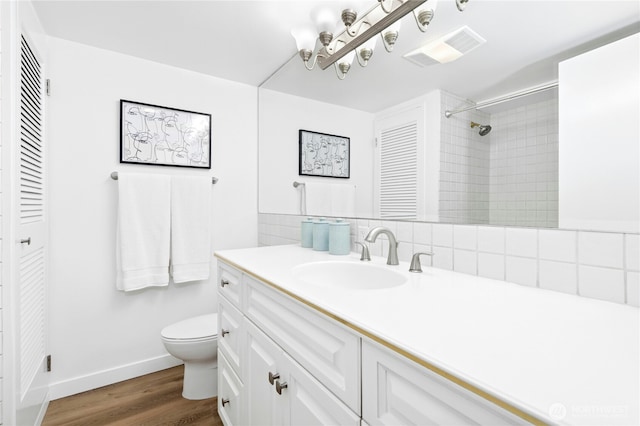 505 Belmont Ave E Unit 704, Seattle, WA 98102 - bathroom with a closet, vanity, wood finished floors, and a shower