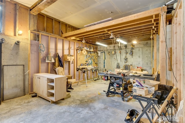 8814 Earl Ave NW, Seattle, WA 98117 - unfinished below grade area with a workshop area