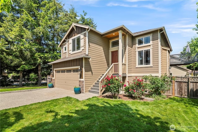 8305 172nd Pl NE, Arlington, WA 98223 - view of front of house featuring board and batten siding, driveway, and an attached garage
