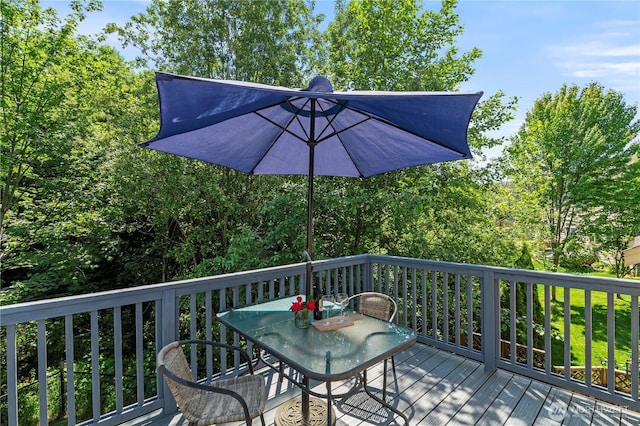8305 172nd Pl NE, Arlington, WA 98223 - wooden terrace with outdoor dining space