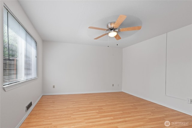 7520 208th St SW Unit A104, Edmonds, WA 98026 - unfurnished room with light wood-type flooring and a ceiling fan