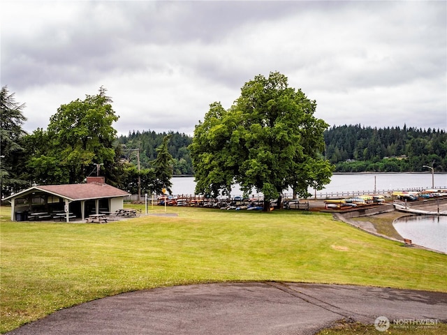 9712 Channel Dr NW, Olympia, WA 98502 - view of yard featuring a view of trees and an outbuilding
