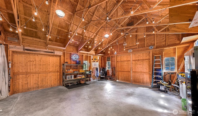 329 Columbia St, Sumas, WA 98295 - garage with wooden walls