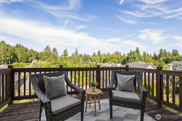 26216 SE 228th Ave SE Unit 26216, Maple Valley, WA 98038 - wooden terrace featuring a view of trees