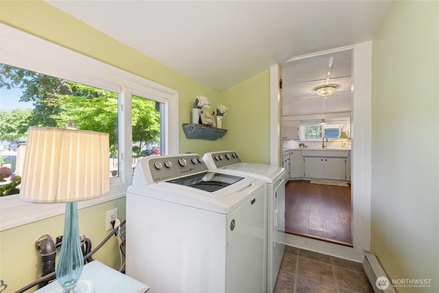 1007 N Ferdinand St, Tacoma, WA 98406 - laundry room featuring washing machine and clothes dryer and plenty of natural light