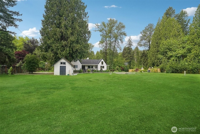 18725 NE 128th Way, Redmond, WA 98052 - view of yard featuring a storage unit