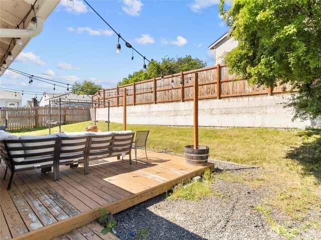 8828 S K St, Tacoma, WA 98444 - view of wooden terrace