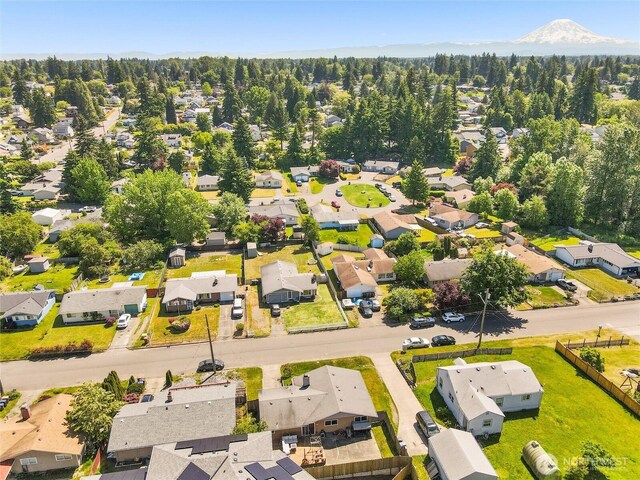 8828 S K St, Tacoma, WA 98444 - aerial perspective of suburban area