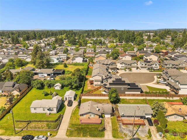 8828 S K St, Tacoma, WA 98444 - aerial perspective of suburban area