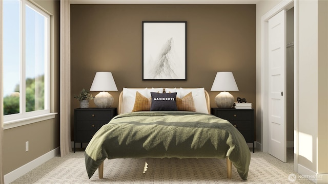 5923 136th St SW, Edmonds, WA 98026 - bedroom featuring light carpet and baseboards