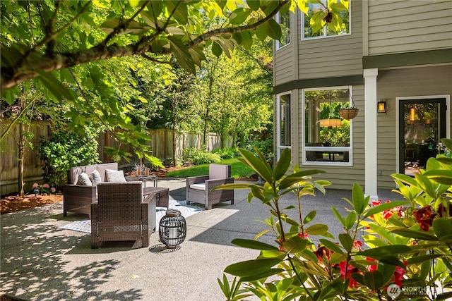 2260 269th Ct SE, Sammamish, WA 98075 - fenced backyard with an outdoor living space and a patio