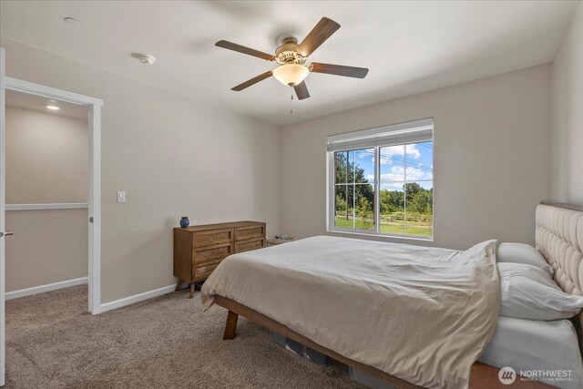 8603 E Gilman Ave, Arlington, WA 98223 - bedroom with carpet flooring, baseboards, and ceiling fan