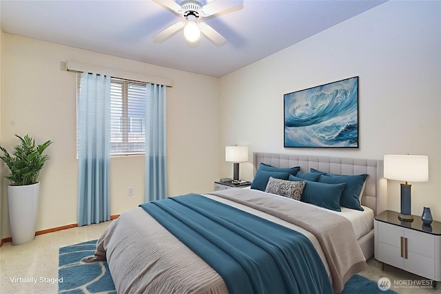 712 SE 5th Way, Battle Ground, WA 98604 - bedroom featuring carpet floors, baseboards, and a ceiling fan