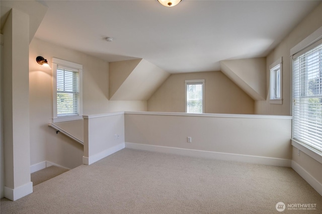 191 Compass St, Pacific Beach, WA 98571 - additional living space with carpet, plenty of natural light, and vaulted ceiling