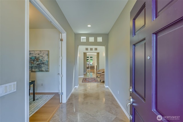 22879 NE 127th Way, Redmond, WA 98053 - corridor featuring baseboards and light marble finish flooring
