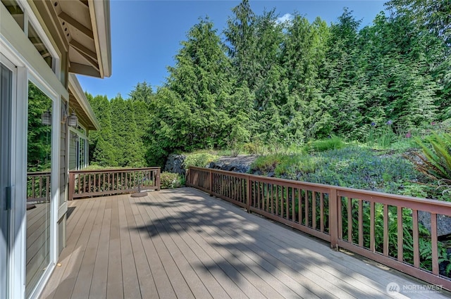 22879 NE 127th Way, Redmond, WA 98053 - wooden terrace featuring a forest view