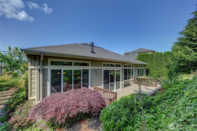 22879 NE 127th Way, Redmond, WA 98053 - back of house with roof with shingles and a deck